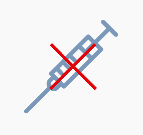 Infusión con goteo en vez de jeringas